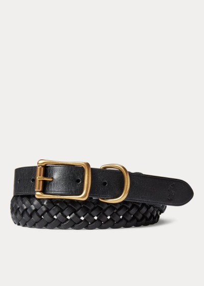 Men's Polo Ralph Lauren Braided Leather Belt | 704561ZCY